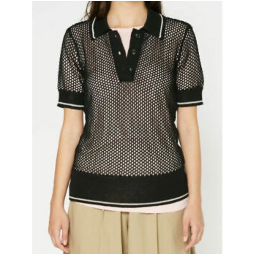 ISABEL MARANT ETOILE Drogo Top Black Size FR38/US8
